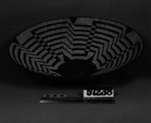 Coiled basket bowl