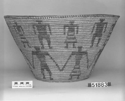 Large basketry vessel