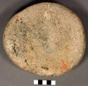 Grinding stone (nether). nearly circular, shallow, bowl. pecked into shape. shal