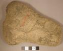 Ground stone, modified lithic, pear-shaped slab, possible hoe