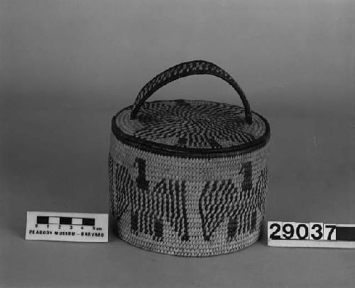 Oval weave basket