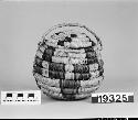 Lidded globular basket from the collection of J.S. and C.T.D. Swaim, 1900-1940