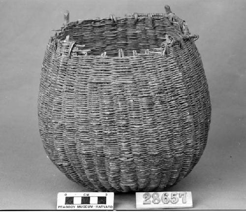 Peach or burden basket from the collection of J.W. Fewkes and T.V. Keam, 1892