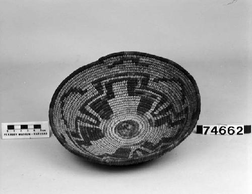 Basket bowl or tray from the collection of a Catholic priest, ca. 1800