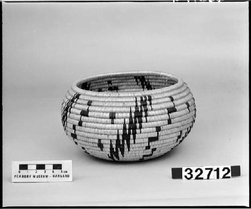 Globular bowl from unknown collection. Close coiled.