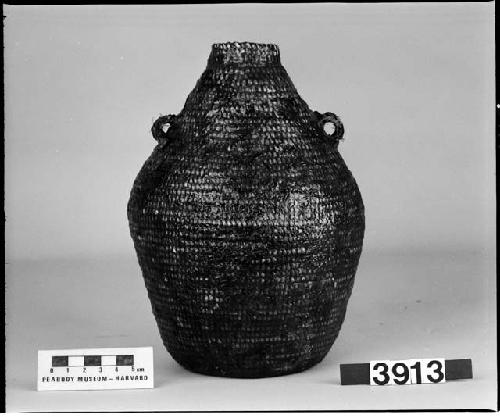 Water jug. From the collection of W.Z. Park. Coiled, pitched.