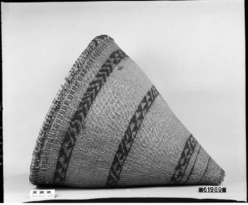 Burden basket from unknown collection. Diagonal twined.