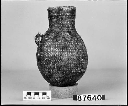 Water jug from the collection of T.V. Keam, 1892. Coiled, pitched.