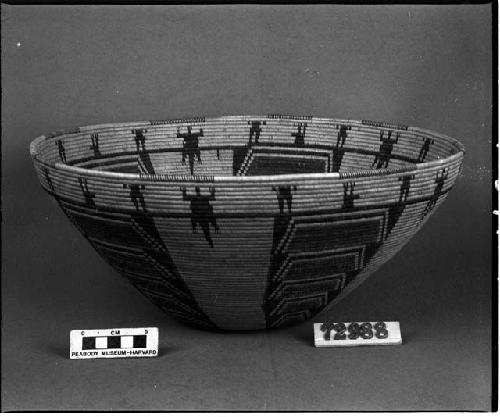 Food or mush bowl made by Old Ell Design, from the collection of C. Hartman. Coiled, bundle foundation, spiral start.