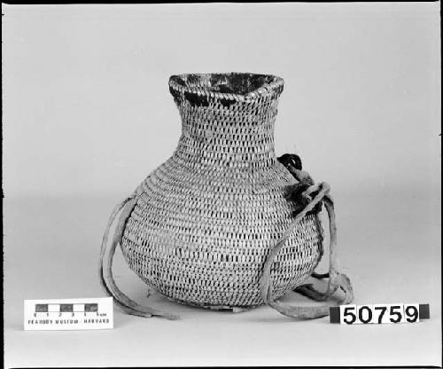 Water jar, pitched, from the collection of T.L. Bolton. Coiled.