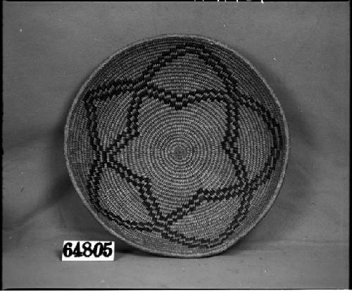 Tray from a collection through G. Nicholson. Coiled, three-rod foundation.