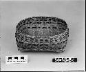 Utilitarian basket. From the collection of McM. Woodworth, ca. 1896-1900. Double twill plaited.