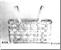Market basket made by Mary and Donald Sanipass. From the collection of C. Walsh. Plain plaited.