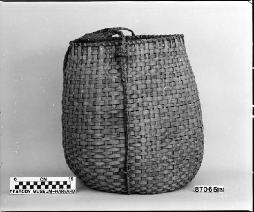 Burden basket. From the collection of L.C. Jones. Plain plaited.