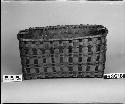 Rectangular basket made by Phoebe Pocknett. From the collection of L.C. Jones. Plain plaited.