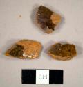 Lead glazed redware sherds