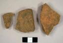 Brick fragments, including some handmade and possible tile fragments