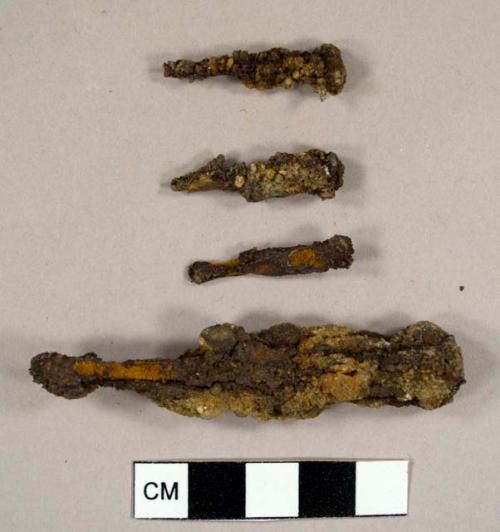 Nails and nail fragments, including some possibly handmade