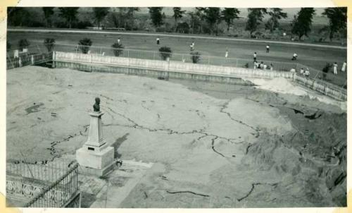 Scan of photograph from Judge Burt Cosgrove photo album.Relief Map