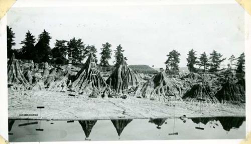 Scan of photograph from Judge Burt Cosgrove photo album.Relief Map-Atlantic Coast