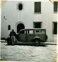 Scan of photograph from Judge Burt Cosgrove photo album.Carnegie Station wagon