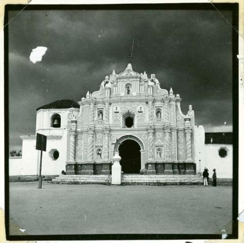 Scan of photograph from Judge Burt Cosgrove photo album.Church Comolapa