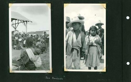 Scan of page from Judge Burt Cosgrove photo album.San Ramundo