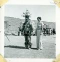 Scan of photograph from Judge Burt Cosgrove photo album.Chester (Arapaho) and Mildred