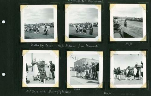 Scan of page from Judge Burt Cosgrove photo album