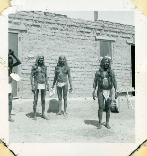 Scan of photograph from Judge Burt Cosgrove photo album.Santa Ana Night Dancers