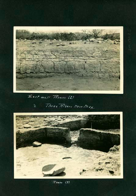 Scan of page from Judge Burt Cosgrove photo album. Three Rivers, New. Mex.