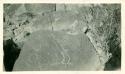 Scan of photograph from Judge Burt Cosgrove photo album. Petroglyph