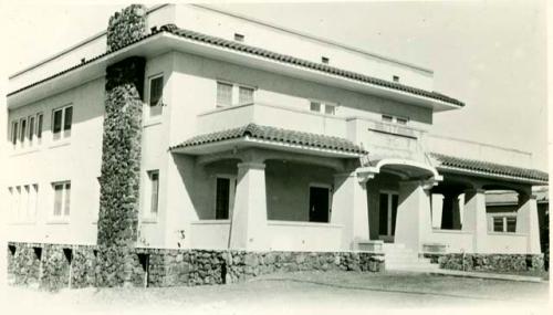 Scan of photograph from Judge Burt Cosgrove photo album. EX House Tucson Ariz. 1925