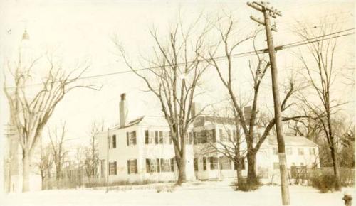 Scan of photograph from Judge Burt Cosgrove photo album.Typical New England home-Andover Mass.
