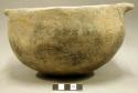 Ceramic vessel, plain, 2 handles with depressions