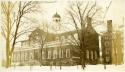 Scan of photograph from Judge Burt Cosgrove photo album. Harvard Hall Original building 1672 Present building built 1764