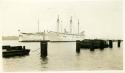 Scan of photograph from Judge Burt Cosgrove photo album. Training ships Annapolis