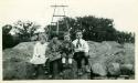 Scan of photograph from Judge Burt Cosgrove photo album.Lt.Rt. Ruth, Irene, Jimmie and George Swarts  1925