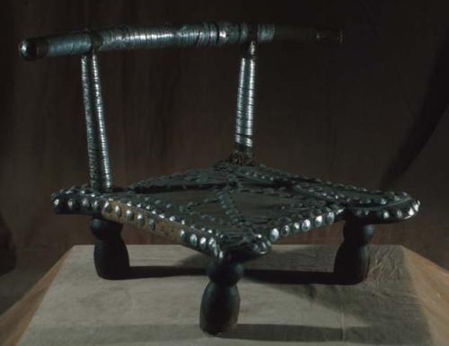 Chief's chair, iron studded