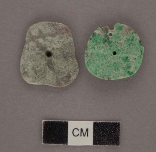 Perforated jadeite disks