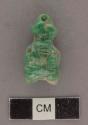 Carved jadeite pendant, feline figure pendant