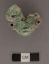 2 fragments of jade human head - width 34.3mm.; thickness 16.7mm.