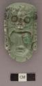 4 fragments of jade human head & headdress