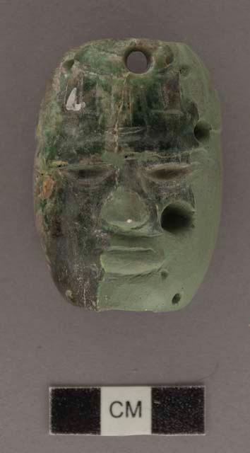 5 fragments of jade human head -50mm.x31mm.x19mm.