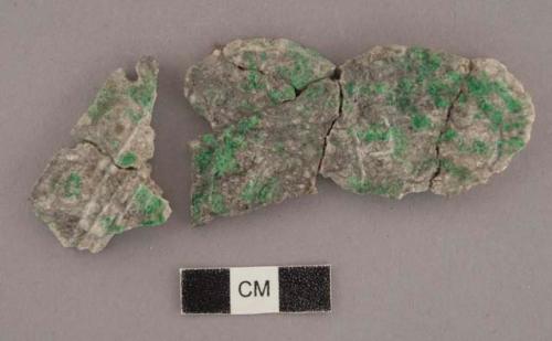 Fragment of jade picture plaque - 69x36x5 mm.