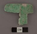 Plain flat jade rectangle (four fragments assembled) 52 x 52 x 4 mm