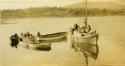 The "Kathleen" and row boats changing sheering camps