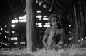 Samuel Putnam negatives, New Guinea.a child and the woman