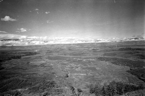Samuel Putnam negatives, New Guinea. wide angle; from the Tukumba; looking almost due west including Homoak at the bottom of the frame