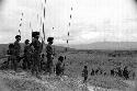 Samuel Putnam negatives, New Guinea; on the end of the Warabara looking down on the field below